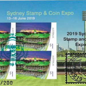 Sydney 2019 Mini Sheets overprinted silver - set of 4